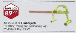 Princess Auto 48 in. 3-in-1 Timberjack offer