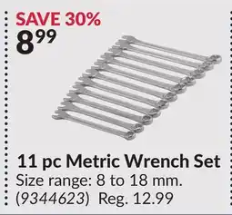 Princess Auto 11 pc Metric Wrench Set offer