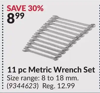 Princess Auto 11 pc Metric Wrench Set offer
