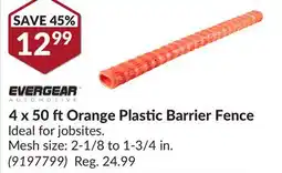 Princess Auto 4x50 ft Orange Plastic Barrier Fence offer