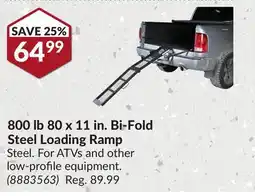 Princess Auto 800 lb 80 x 11 in.Bi-Fold Steel Loading Ramp offer