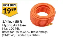 Princess Auto 1/4 in. x 50 Hybrid Air Hose offer