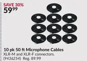 Princess Auto 10 pk 50 ft Microphone Cables offer