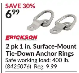 Princess Auto 2pk 1 in.Surface-Mount Tie-Down Anchor Rings offer