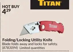 Princess Auto Folding/LockingUtilityKnife offer