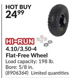 Princess Auto 4.10/3.50-4 Flat-Free Wheel offer