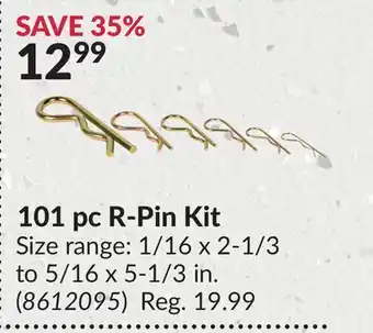 Princess Auto 101pc R-Pin Kit offer