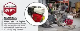 Princess Auto 270cc OHV Gas Engine offer