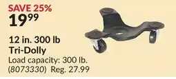 Princess Auto 12 in.300 lb Tri-Dolly offer