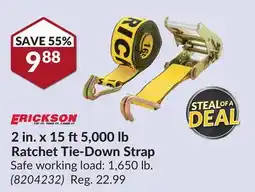 Princess Auto 2 in.x 15 ft 5,000 lb Ratchet Tie-Down Strap offer