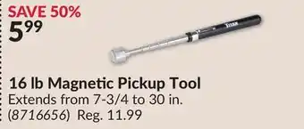Princess Auto 16 lb Magnetic Pickup Tool offer