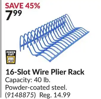 Princess Auto 16-Slot Wire Plier Rack offer