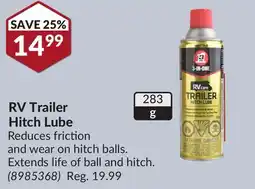 Princess Auto RV Trailer Hitch Lube offer