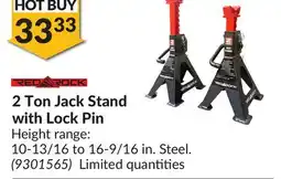 Princess Auto 2 Ton Jack Stand with Lock Pin offer