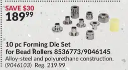 Princess Auto 10 pc Forming Die Set for Bead Rollers 8536773/9046145 offer