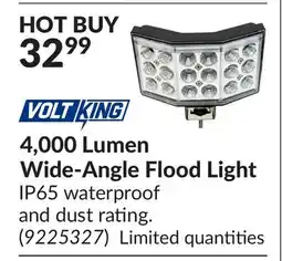 Princess Auto 4,000 Lumen Wide-Angle Flood Light offer
