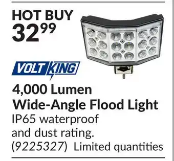 Princess Auto 4,000 Lumen Wide-Angle Flood Light offer