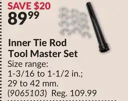 Princess Auto Inner Tie Rod Tool Master Set offer