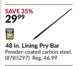 Princess Auto 48in .Lining Pry Bar offer