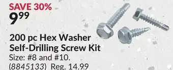 Princess Auto 200 pc Hex Self-Drilling Screw Kit offer