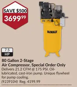 Princess Auto 80 Gallon 2-Stage Air Compressor offer