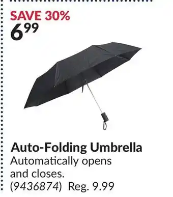 Princess Auto Auto-Folding Umbrella offer