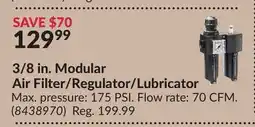 Princess Auto 3/8 in. Modular AirFilter/Regulator/Lubricator offer
