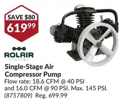 Princess Auto Single-Stage Air Compressor Pump offer