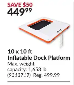 Princess Auto 10x10 Inflatable Dock Platform offer