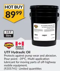Princess Auto UTF Hydraulic Oil offer