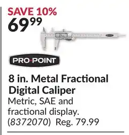 Princess Auto 8 in. Metal Fractional Digital Caliper offer