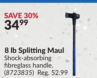 Princess Auto 8 lb Splitting Maul Shock-absorbing offer