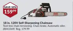 Princess Auto 18 in. 120V Self-Sharpening Chainsaw offer