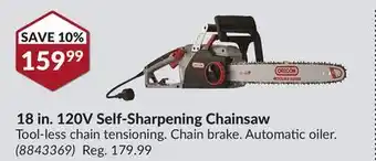 Princess Auto 18 in. 120V Self-Sharpening Chainsaw offer