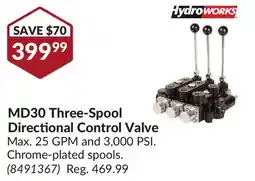 Princess Auto MD30 Three-Spool Directional Control Valve offer