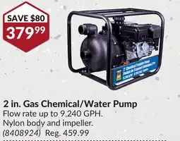 Princess Auto 2 in.Gas Chemical/Water Pump offer