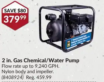 Princess Auto 2 in.Gas Chemical/Water Pump offer
