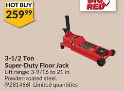 Princess Auto 3-1/2 Ton Super-Duty Floor Jack offer