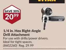 Princess Auto 1/4 in. Hex Right-Angle Drill Attachment offer