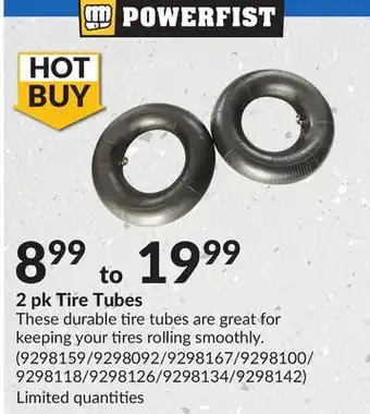 Princess Auto 2pk Tire Tubes offer