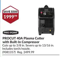 Princess Auto PROCUT 40A Plasma Cutter with Built-In Compressor offer