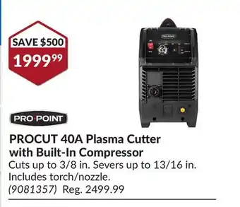 Princess Auto PROCUT 40A Plasma Cutter with Built-In Compressor offer