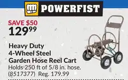 Princess Auto Heavy Duty 4-Wheel Steel Garden Hose Reel Cart offer