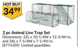 Princess Auto 2pc Animal Live Trap Set offer