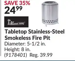 Princess Auto Tabletop Stainless-Steel Smokeless Fire Pit offer