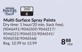 Princess Auto 340 g Multi-Surface Spray Paints offer