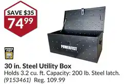 Princess Auto Power Fist 30 in. Steel Utility Box offer
