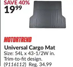Princess Auto Universal Cargo Mat offer