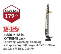 Princess Auto 4,660 lb 48 in. X-TREME Jack offer