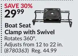 Princess Auto Boat Seat Clamp with Swivel offer